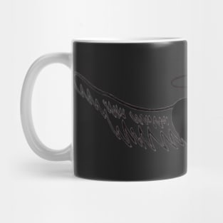 Angel of Hearts (Black Heart) Mug